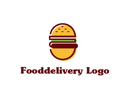 abstract burger logo