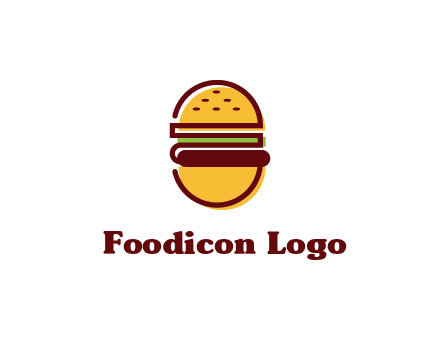 abstract burger logo