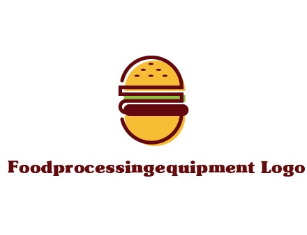 abstract burger logo