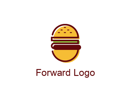 abstract burger logo