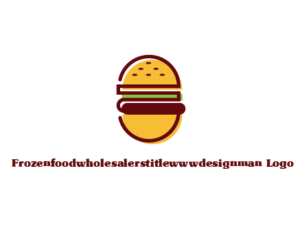 abstract burger logo