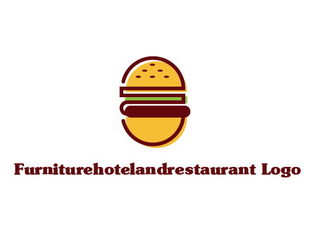 abstract burger logo