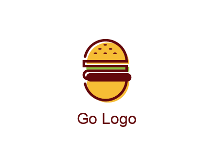 abstract burger logo