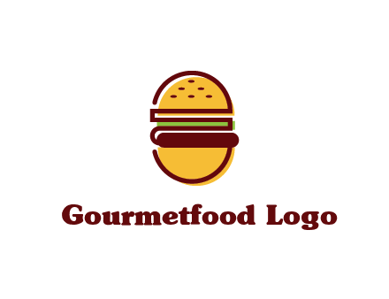 abstract burger logo