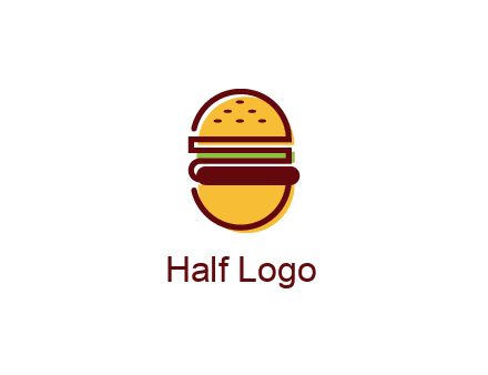 abstract burger logo