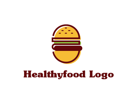 abstract burger logo
