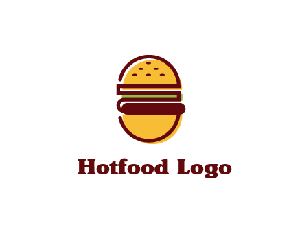 abstract burger logo