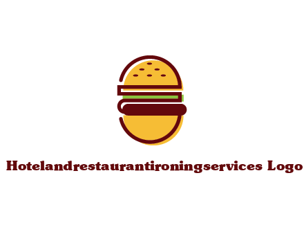 abstract burger logo
