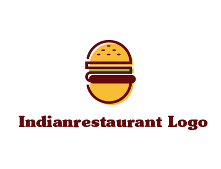 abstract burger logo