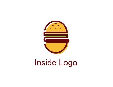 abstract burger logo