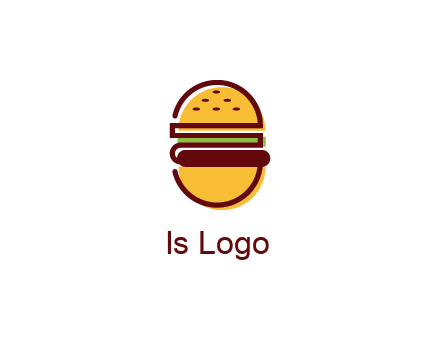 abstract burger logo