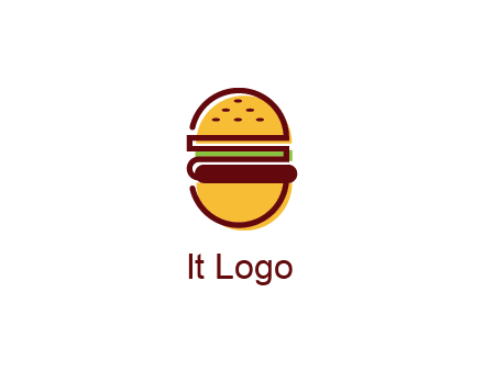 abstract burger logo