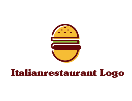 abstract burger logo