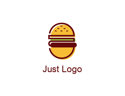 abstract burger logo