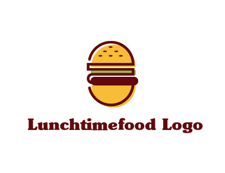 abstract burger logo
