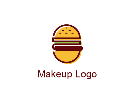 abstract burger logo