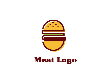 abstract burger logo