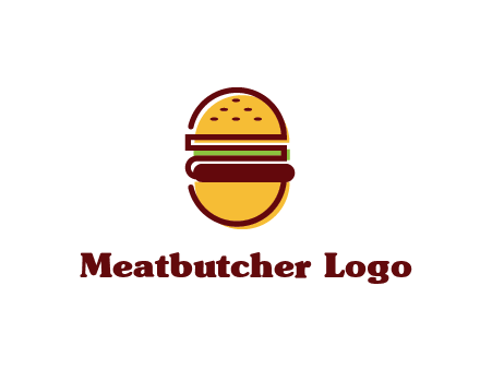 abstract burger logo