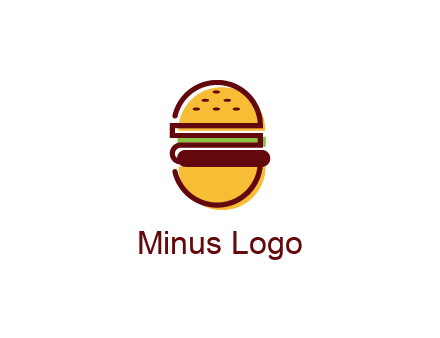 abstract burger logo