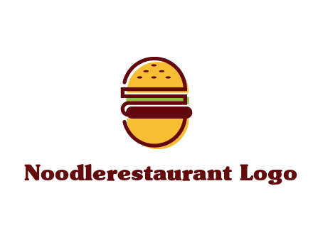 abstract burger logo