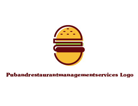 abstract burger logo