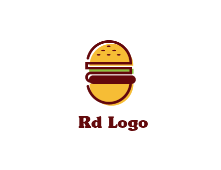 abstract burger logo