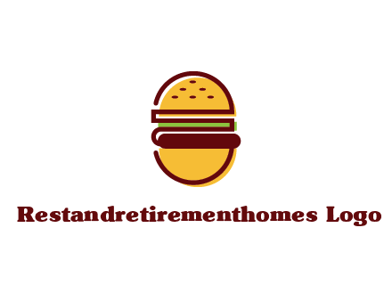 abstract burger logo