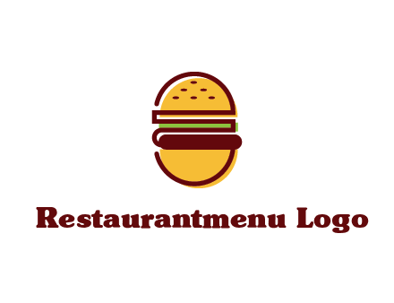 abstract burger logo
