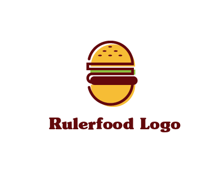 abstract burger logo