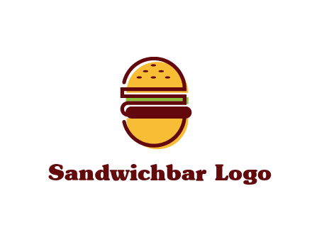 abstract burger logo