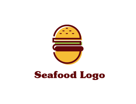abstract burger logo