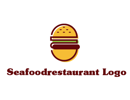 abstract burger logo