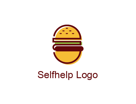 abstract burger logo