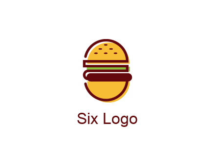 abstract burger logo