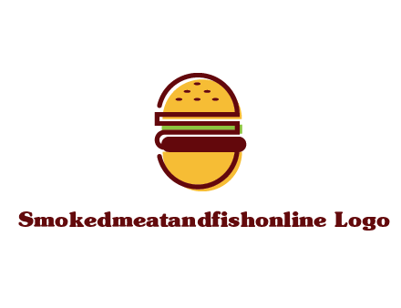 abstract burger logo