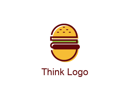 abstract burger logo