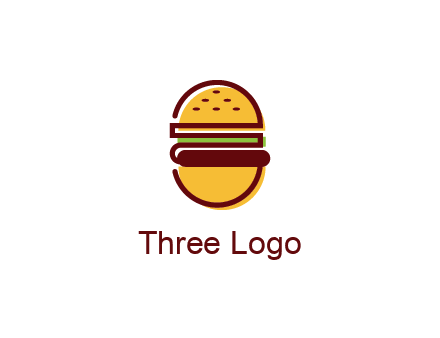 abstract burger logo