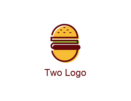 abstract burger logo