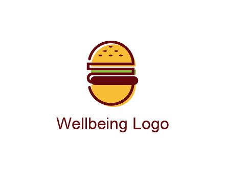 abstract burger logo