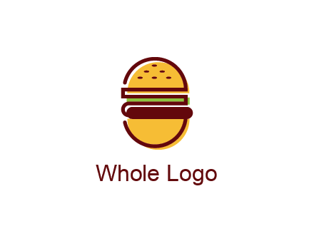abstract burger logo
