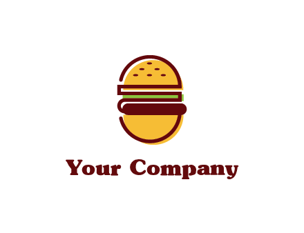 abstract burger logo