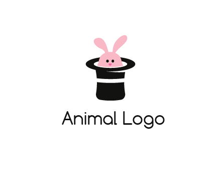 bunny in a hat logo