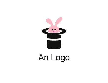 bunny in a hat logo