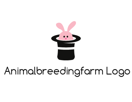 bunny in a hat logo