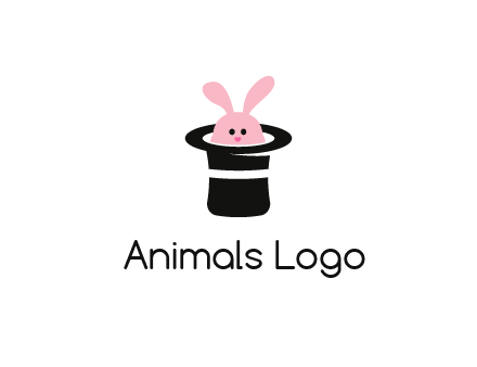 bunny in a hat logo