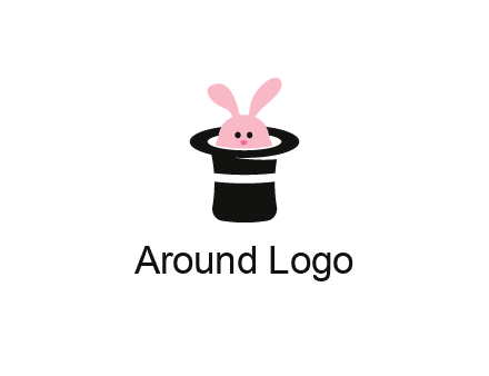 bunny in a hat logo