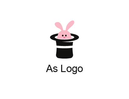 bunny in a hat logo