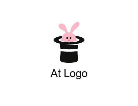 bunny in a hat logo