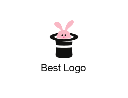 bunny in a hat logo