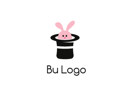 bunny in a hat logo